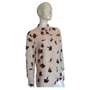GANNI - Beige Jones Floral Carnation Blouse